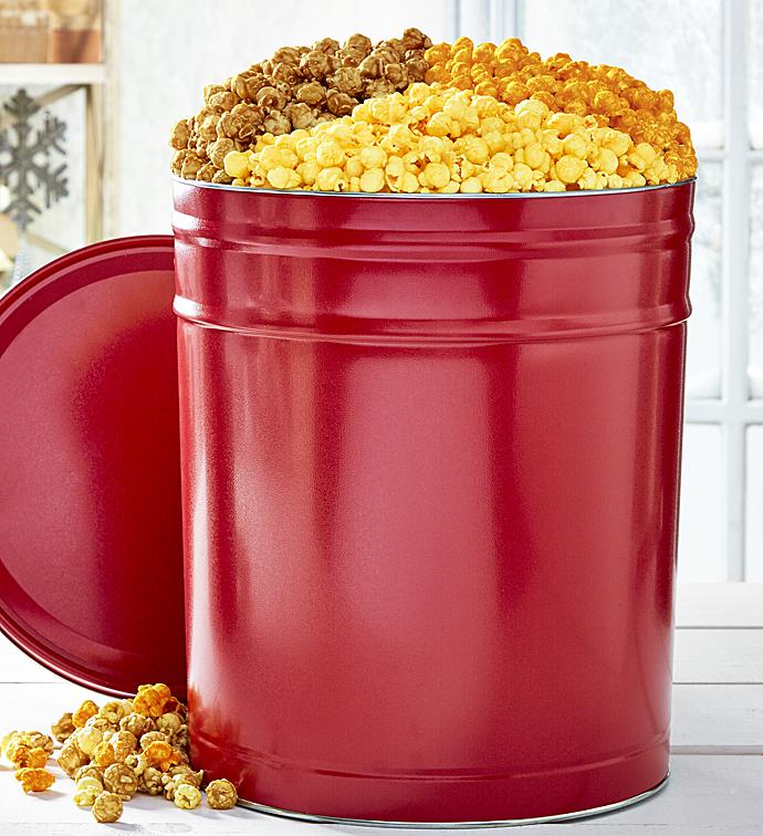 6 1/2 Gallon Simply Red Popcorn Tin