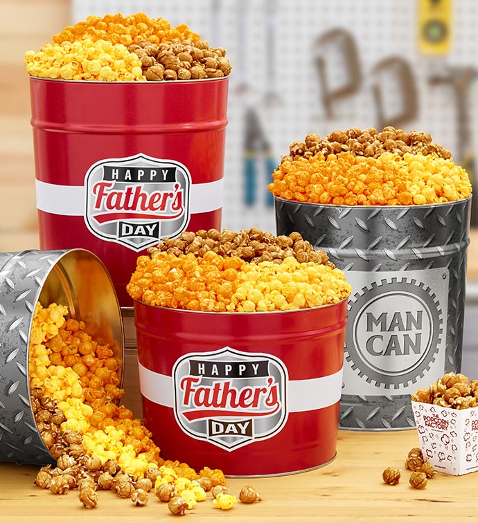 Father's Day Popcorn Tins