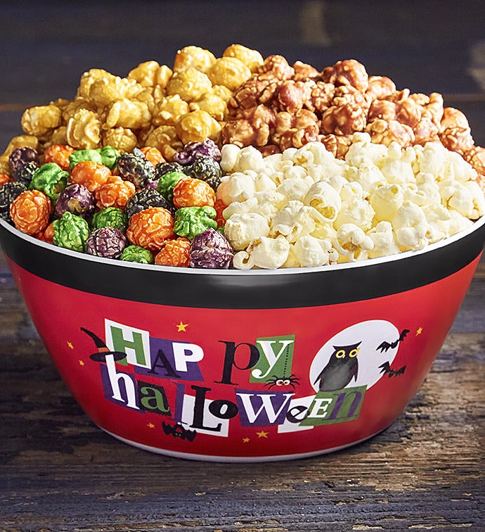 Happy Halloween Popcorn Bowl
