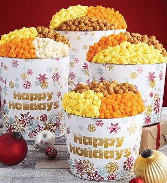 Christmas Popcorn Tins | Christmas Food Gifts | The Popcorn Factory