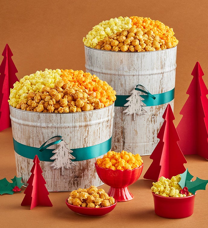 Winter Woods Popcorn Tins