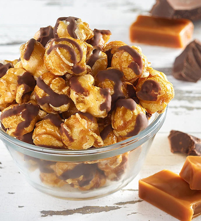 Drizzled Caramel Popcorn Canister