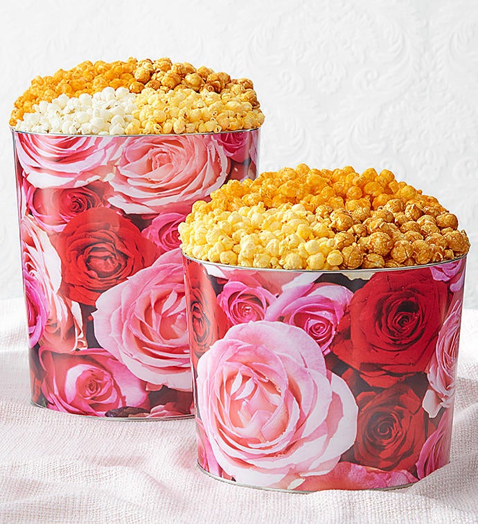 Forever Roses Popcorn Tins