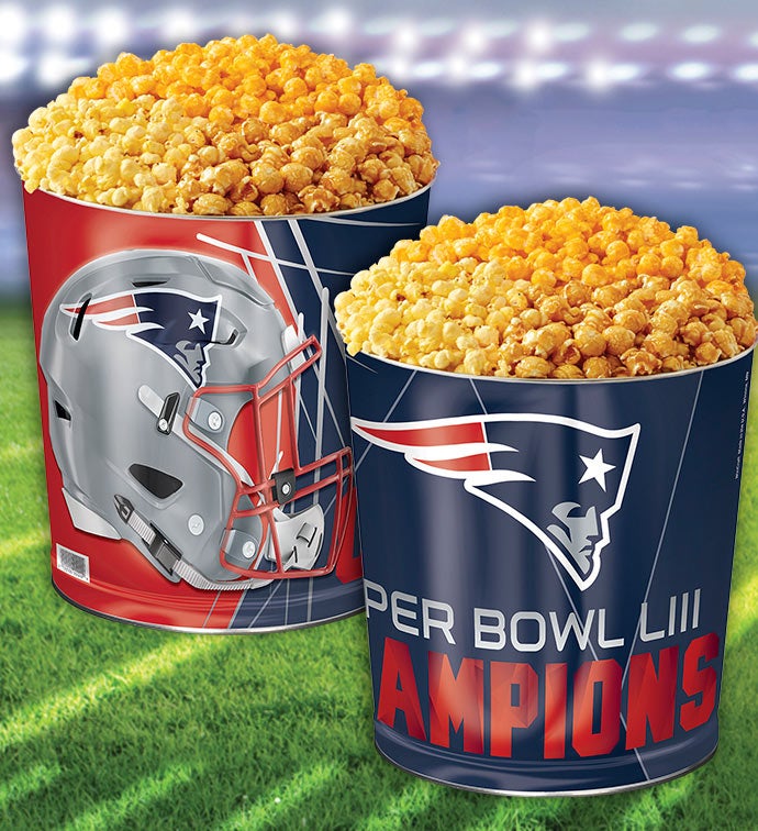 New England Patriots Super Bowl LIII Commemorative Popcorn Tin