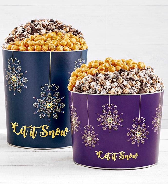 Let It Snow Deluxe Popcorn Tins