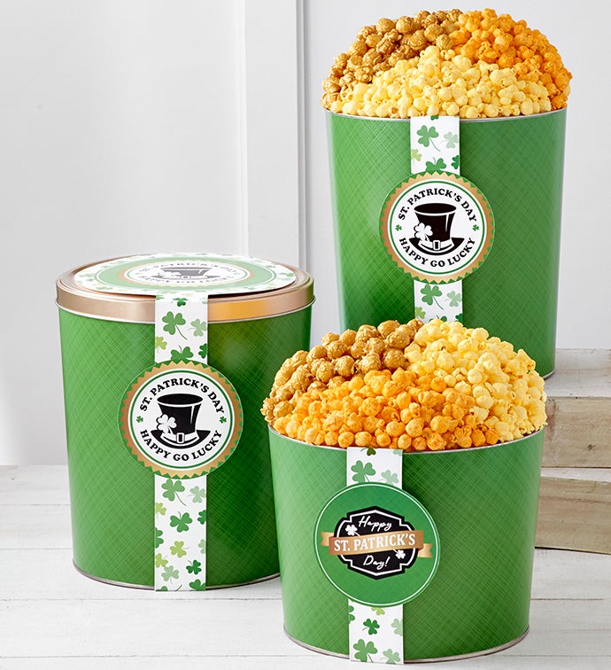 St. Patrick's Day Popcorn Tins