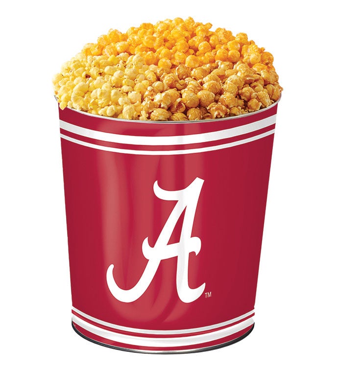 3 Gallon University Of Alabama 3 Flavor Popcorn Tin