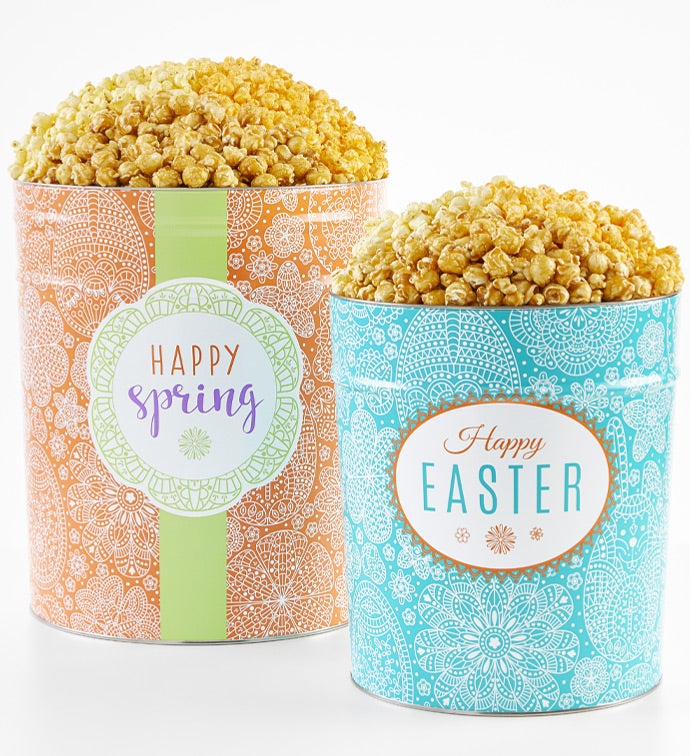 Garden Lace 3 1/2 Gallon 3 Flavor Popcorn Tin