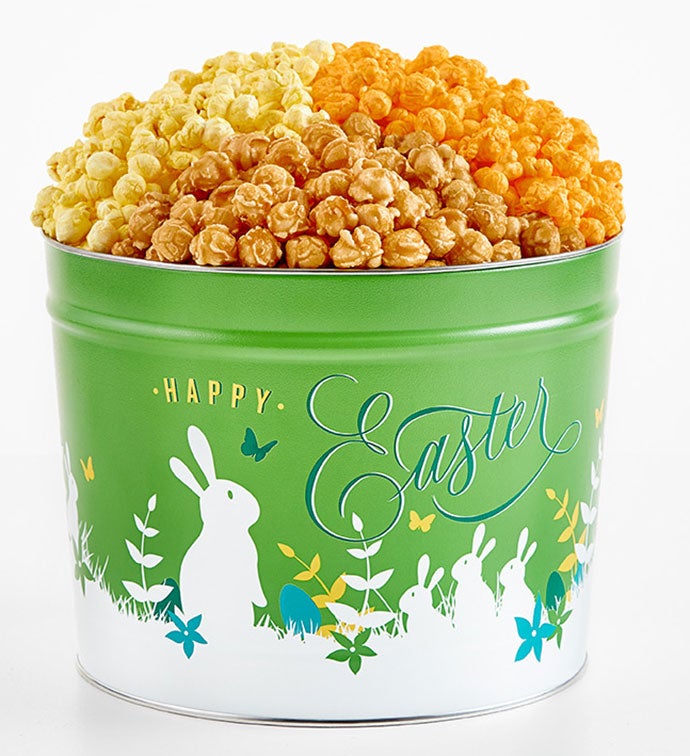 Easter Elegance 2 Gallon 3 Flavor Popcorn Tin