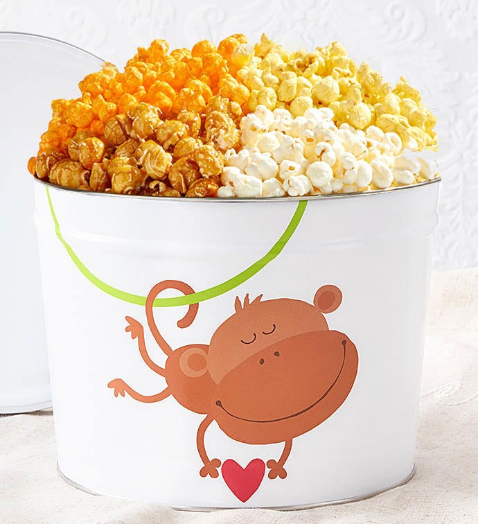 Monkey Love 2 Gallon 4 Flavor Popcorn Tin
