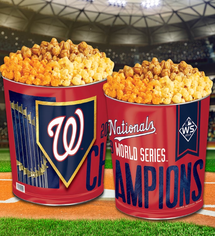 Washington Nationals 2019 World Series Champions Commemorative Popcorn Tin