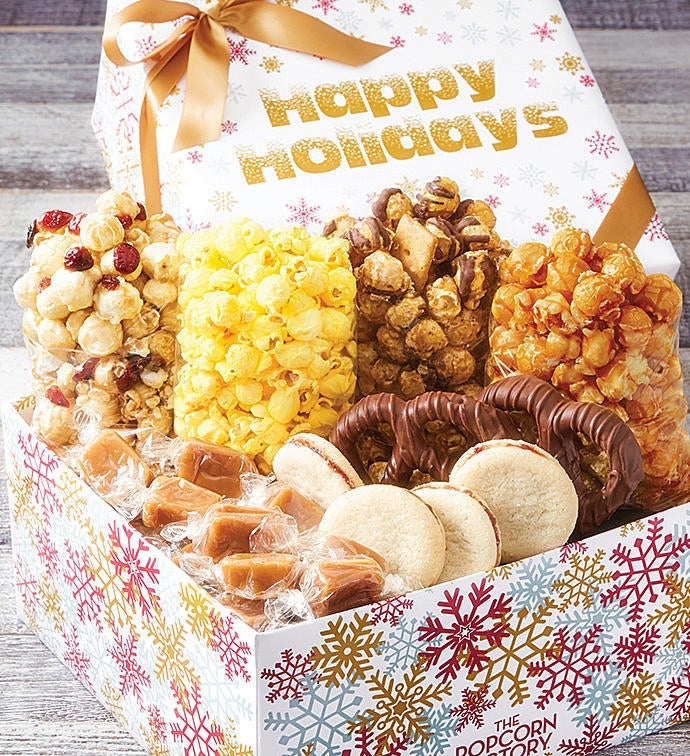 Sparkling Snowflakes Happy Holidays Snack Box