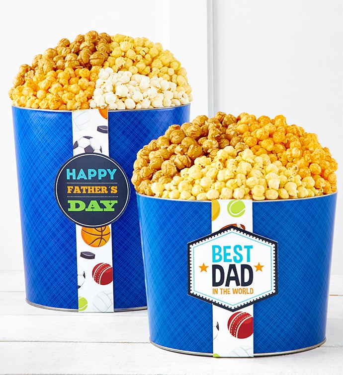 Happy Father's Day Popcorn Tins