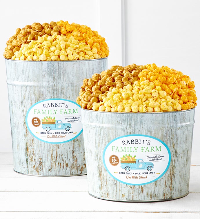 Rabbit's Family Farm Popcorn Tins
