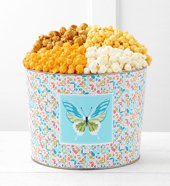 Butterflies Unleashed 2 Gallon Popcorn Tin