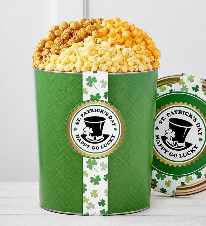 St. Patrick's Day 3 1/2 Gallon Popcorn Tin