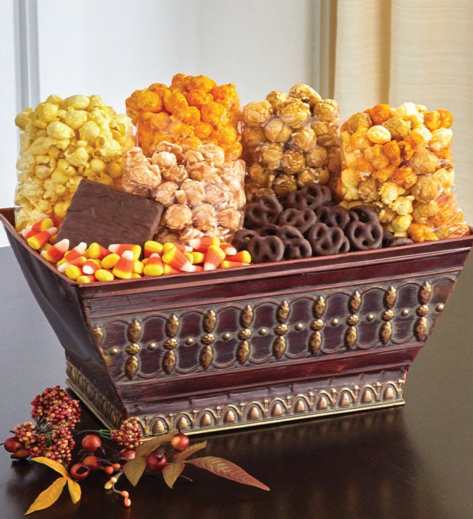 Autumn Canvas Gift Basket