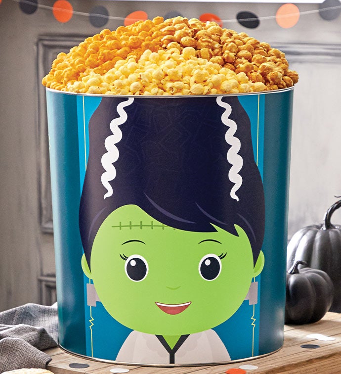 TPF Monster Mash Bride of Frankie 6 1/2 Gallon Popcorn Tin