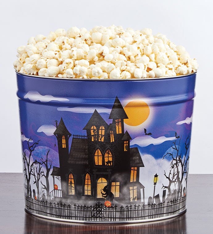Fright Night 2 Gallon Pick a Flavor Popcorn Tins