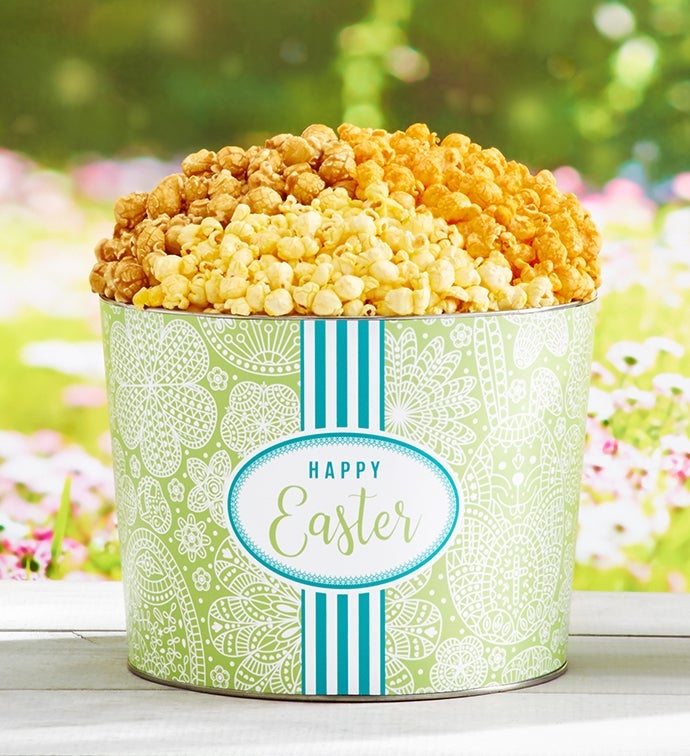 Garden Lace 2 Gallon 3 Flavor Popcorn Tin
