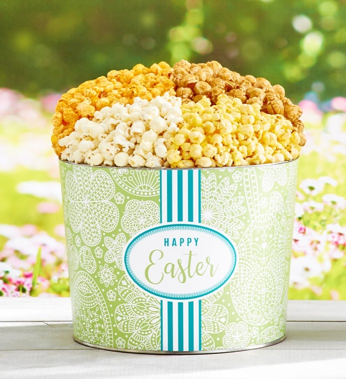 Garden Lace 2 Gallon 4 Flavor Popcorn Tin