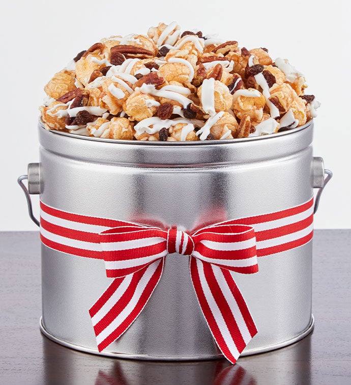 1/2 Gallon Cinnamon Roll Popcorn Snack Mix Pail