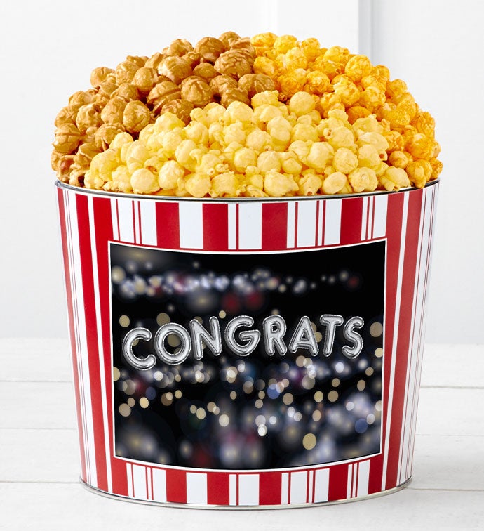 Tins With Pop&reg; Congratulations Balloons