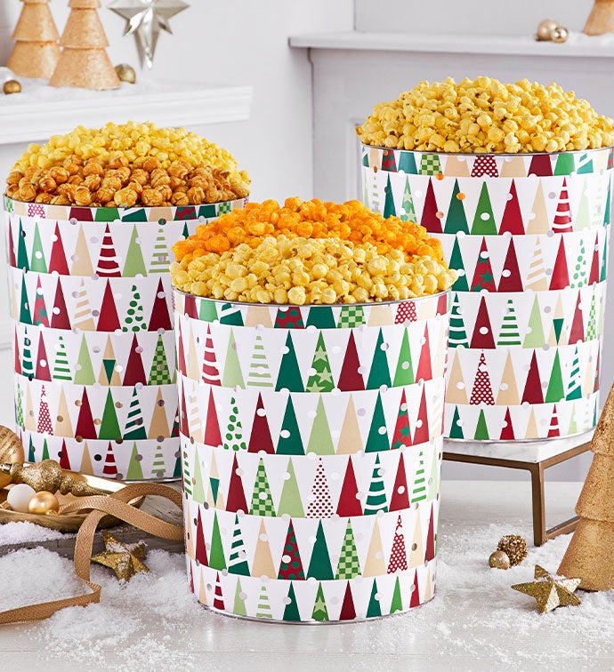 Twinkling Trees Popcorn Tins