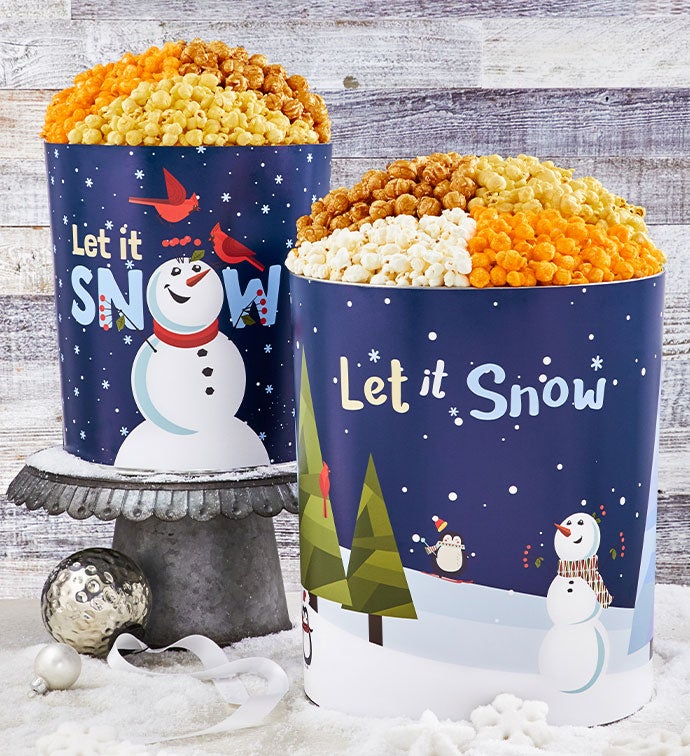 Snow Much Fun Popcorn Tins