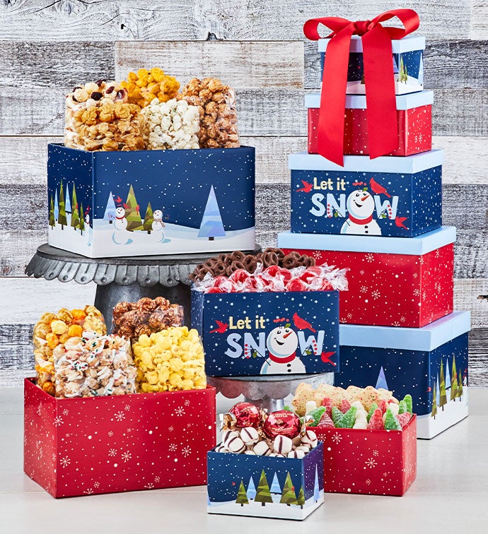 Snow Much Fun 5 Box Gift Tower