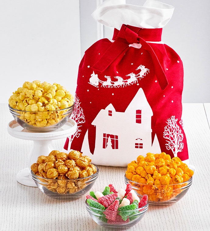 Up On The Rooftop Popcorn Sack