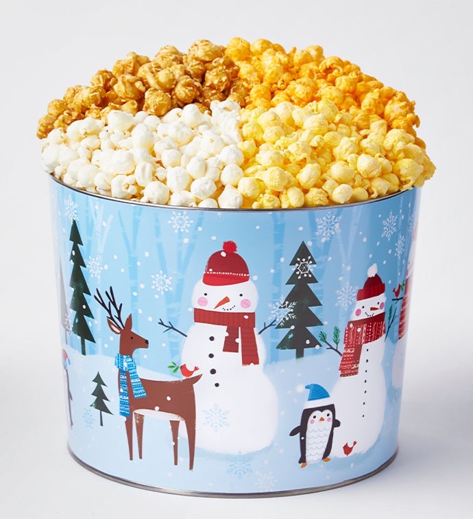 Snow Day 2 Gallon 4 Flavor Popcorn Tin