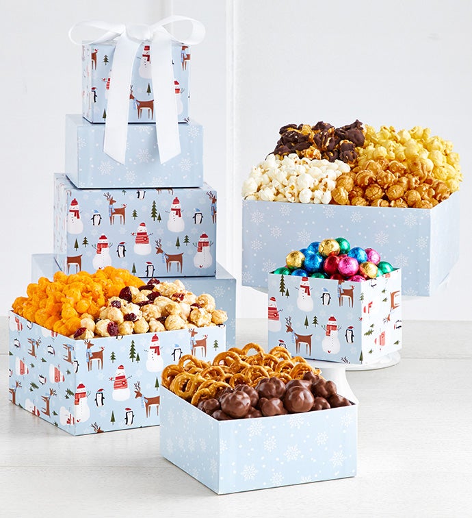 4 Gift Box Snowday Tower