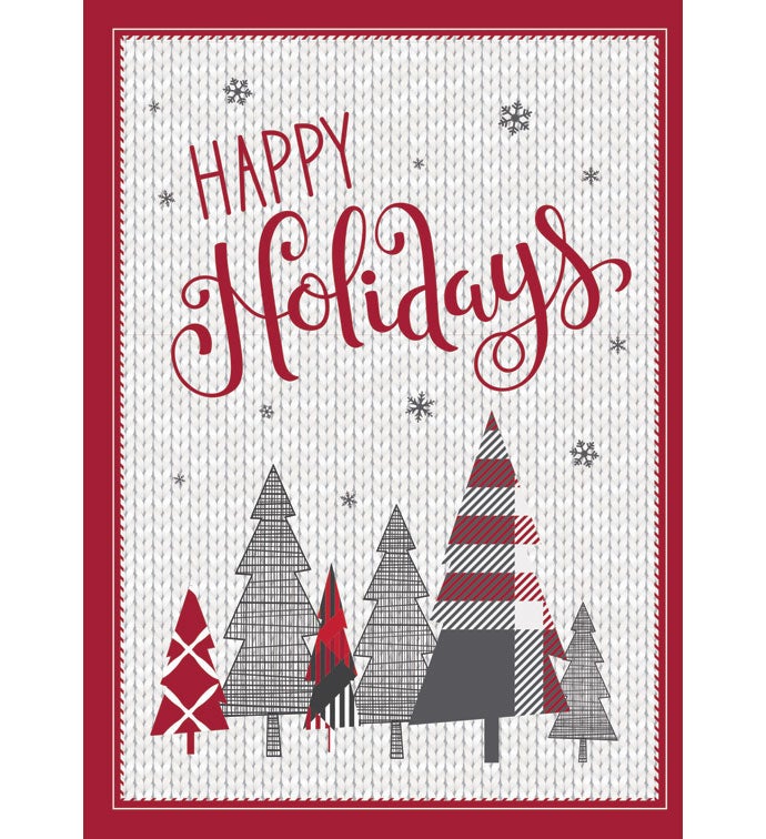 Cards With Pop&reg; Happy Holiday Plaid Trees