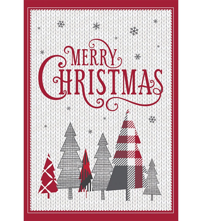 Cards With Pop&reg; Merry Christmas Plaid Trees