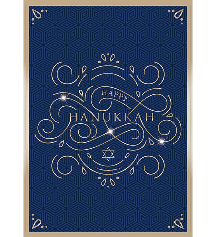 Cards With Pop® Happy Hanukkah Blue Gold