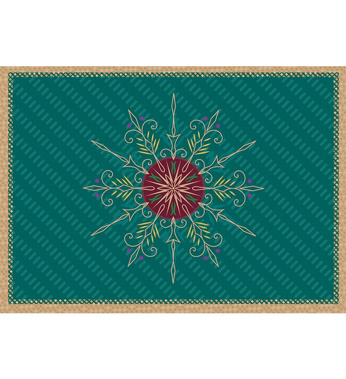 Tins With Pop® Gold Snowflake - Green