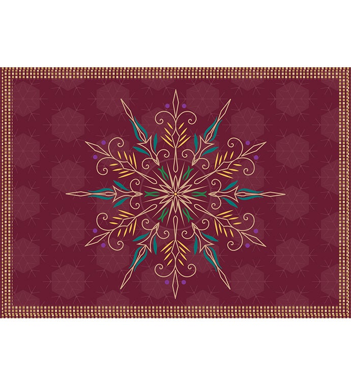 Packed With Pop® Gold Snowflake - Maroon