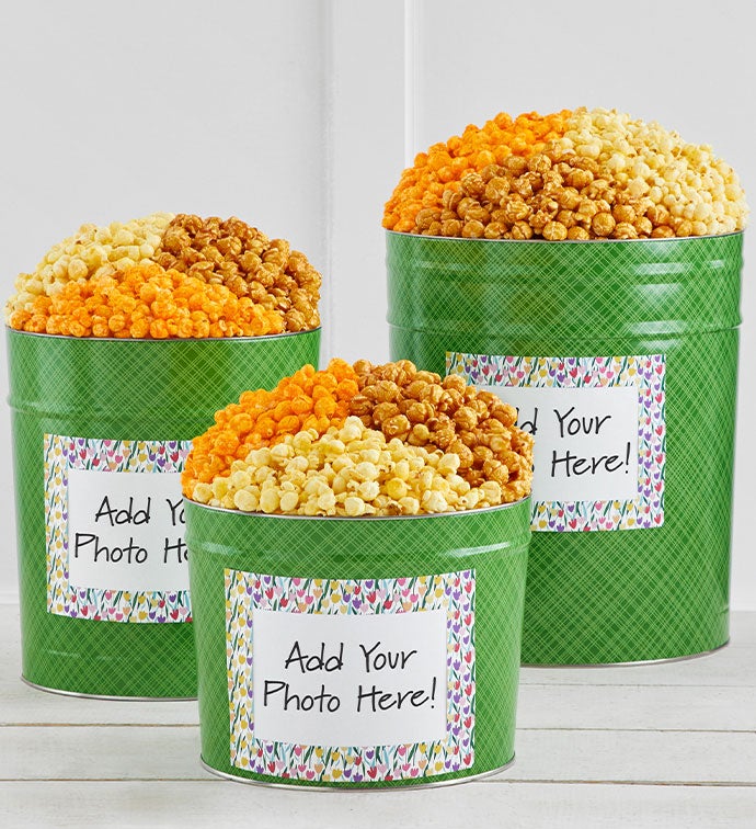 Framed In Tulips Popcorn Tins