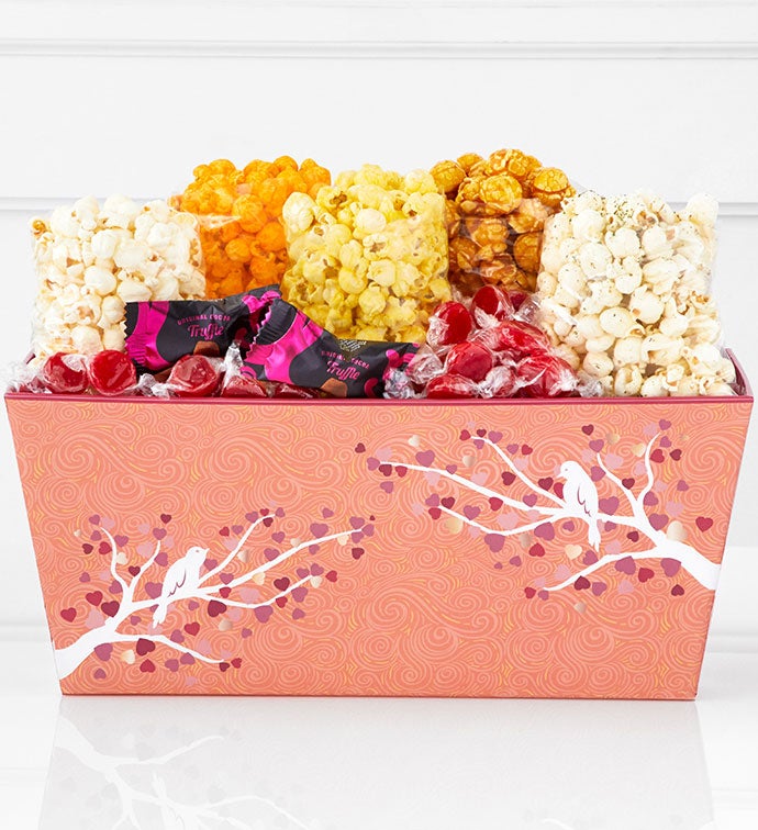 Blushing Branches Deluxe Gift Bin