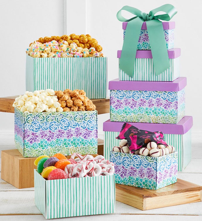 Succulent Garden 4 Gift Box Tower