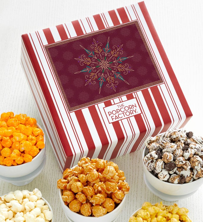 Packed With Pop® Gold Snowflake - Maroon