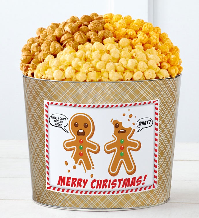 Tins With Pop® Gingerbread Men Merry Xmas