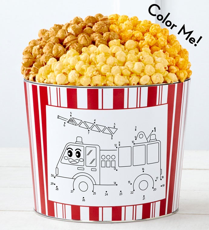 Tins With Pop® Connect The Dots Fire Truck