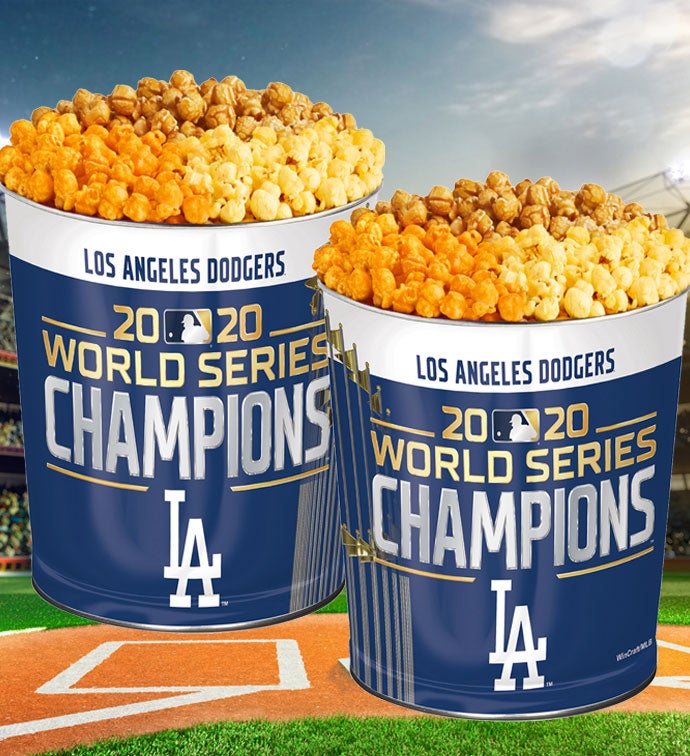 Los Angeles Dodgers 2020 World Series Champions Popcorn Tin