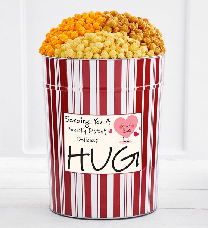 Tins With Pop® 4 Gallon Socially Distant Hug   Heart