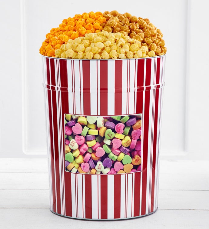 Tins With Pop® 4 Gallon Love You Love Me Heart Candies