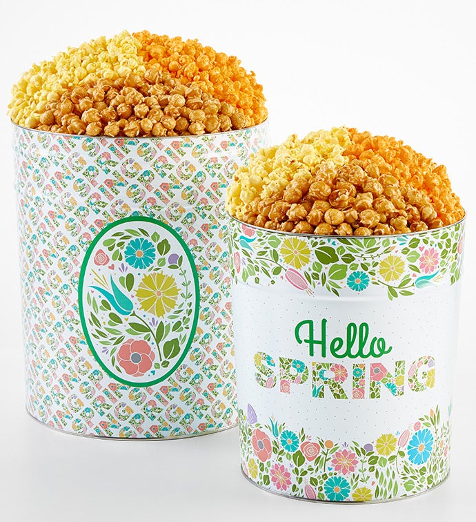 Swing Into Spring 6 1/2 Gallon 3 Flavor Popcorn Tin