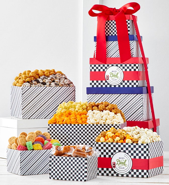 Best Dad Ever 5 Box Gift Tower