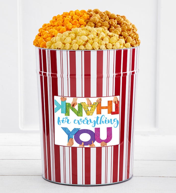 Tins With Pop® 4 Gallon Thank You Color